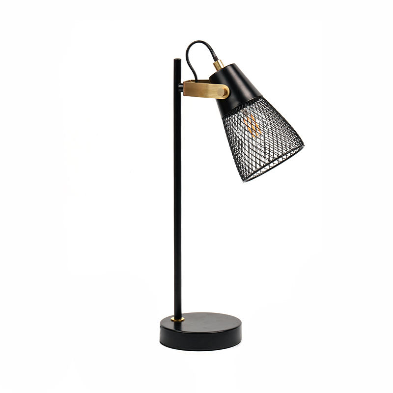 Отель спальня металлическая полость железной настольной лампы