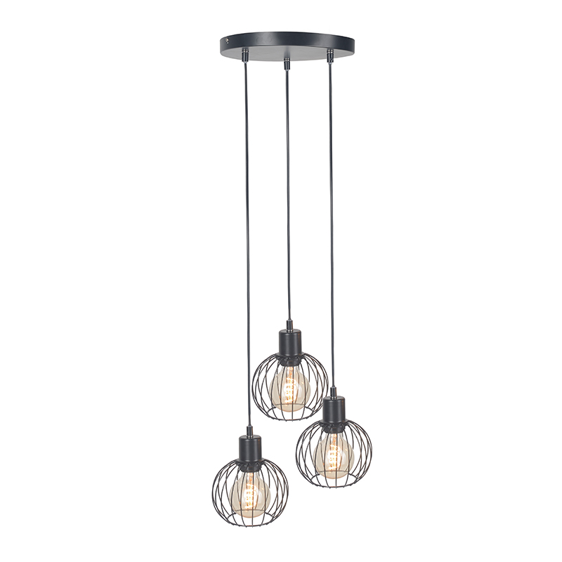 Трехголовый фонарь Железная люстра